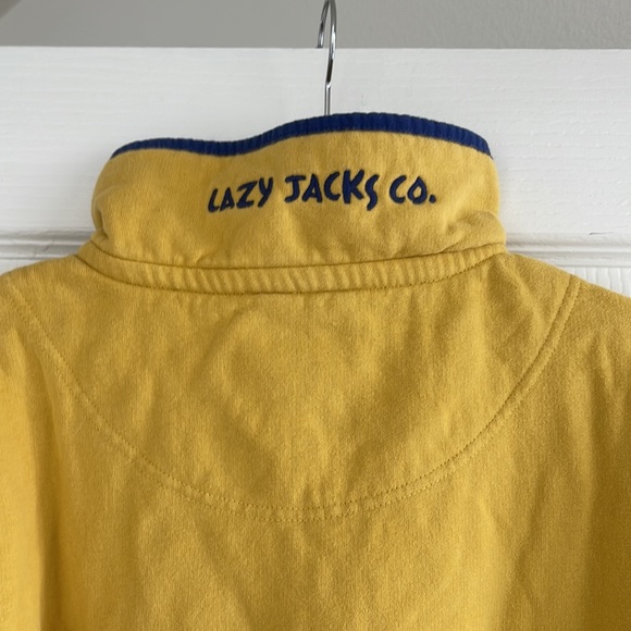 Lazy jacks co yellow pull over size small - Picture 2 of 2